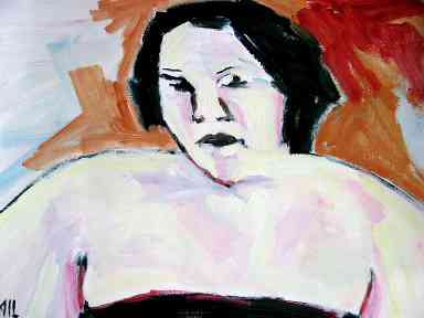 portret dikke vrouw